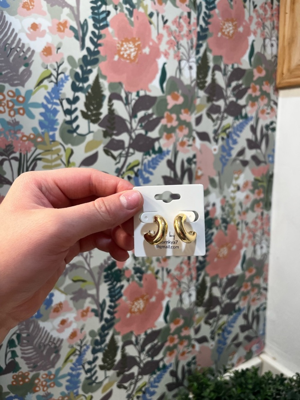 Gold Curved Hoop Earrings - Women Jewelry Earrings